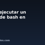 Cómo ejecutar un script de bash en Linux