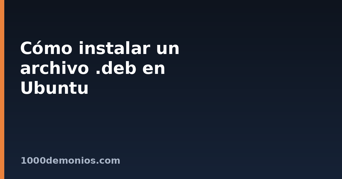 Cómo instalar un archivo .deb en Ubuntu