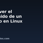 Cómo ver el contenido de un archivo en Linux