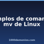Ejemplos de comandos mv de Linux