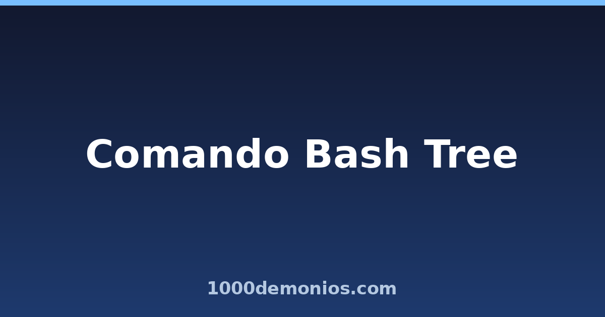 Comando Bash Tree