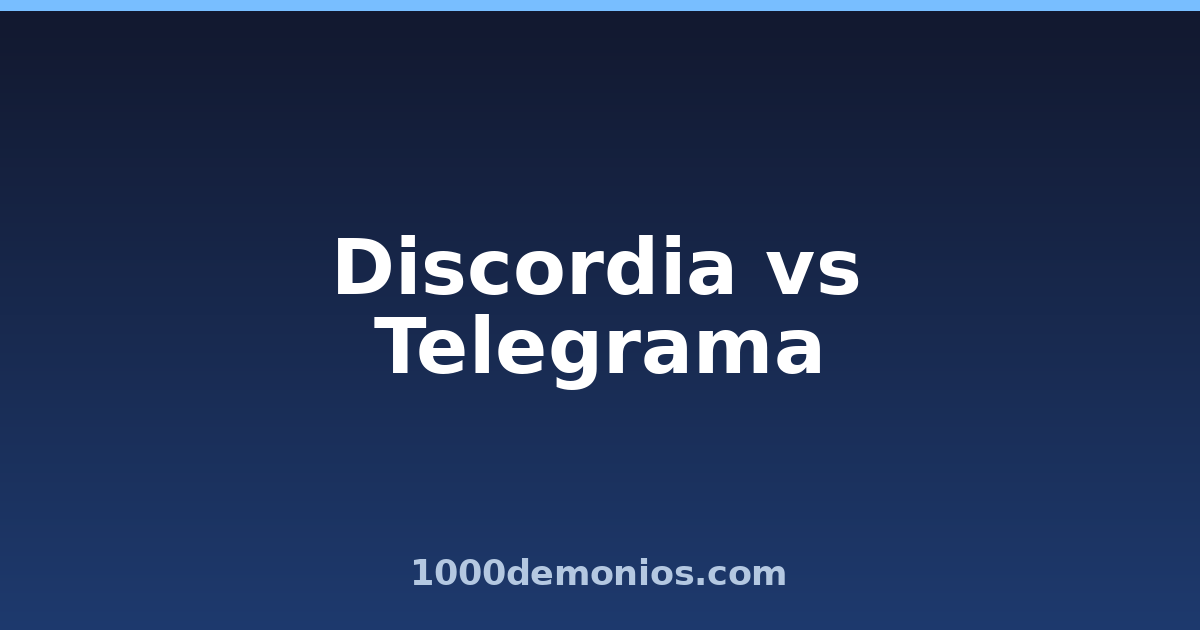 Discordia vs Telegrama