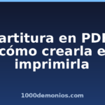Partitura en PDF: cómo crearla e imprimirla
