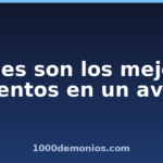 Cuáles son los mejores asientos en un avión