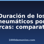 Duración de los neumáticos por marcas: comparativa