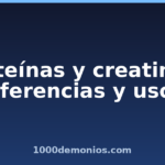 Proteínas y creatinas: diferencias y usos