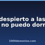 Me despierto a las 4 y ya no puedo dormir