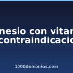 Magnesio con vitamina B6: contraindicaciones